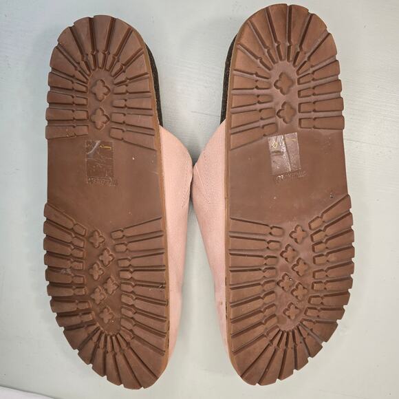 Madewell Layne Clog Mule in Nubuck Leather Casual Pink EUC Size 11 - Picture 7 of 9